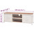  TV Stand 47.2"x11.8"x15.7" White A949-245457
