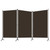  3-Panel Room Divider Brown 102.4"x70.9" Fabric A949-320732
