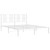  Metal Bed Frame without Mattress with Headboard White 59.1"x78.7 A949-376375
