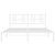  Metal Bed Frame without Mattress with Headboard White 59.1"x78.7 A949-376375