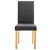  Dining Chairs 6 pcs Dark Gray Fabric A949-277235