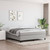  Box Spring Bed Frame Light Gray King Fabric (US Only) A949-3120906
