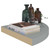  Floating Corner Shelf Gray 13.8"x13.8"x1.5" MDF A949-323922
