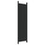  6-Panel Room Divider Black 118.1"x78.7" Fabric A949-350193