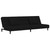  2-Seater Sofa Bed with Two Pillows Black Velvet A949-375812