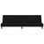  2-Seater Sofa Bed with Two Pillows Black Velvet A949-375812