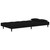  2-Seater Sofa Bed with Two Pillows Black Velvet A949-375812