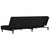  2-Seater Sofa Bed with Two Pillows Black Velvet A949-375812