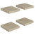  Floating Wall Shelves 4 pcs Oak 9.1"x9.3"x1.5" MDF A949-323867