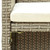  2 Seater Patio Sofa with Cushions Beige Poly Rattan A949-46396