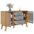  Sideboard OLDEN Gray and Brown 44.9"x16.9"x28.9" Solid Wood Pine A949-358598