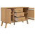  Sideboard OLDEN Brown 44.9"x16.9"x28.9" Solid Wood Pine A949-358597