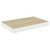  Floating Wall Shelves 4 pcs Oak and White 19.7"x9.1"x1.5" MDF A949-326575