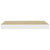  Floating Wall Shelves 4 pcs Oak and White 19.7"x9.1"x1.5" MDF A949-326575