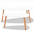  Coffee Table Set 2 Pieces Solid Pinewood White A949-244731