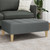  Footstool Dark Gray 30.3"x21.7"x12.2" Fabric A949-4007390