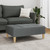  Footstool Dark Gray 30.3"x21.7"x12.2" Fabric A949-4007390