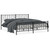  Metal Bed Frame without Mattress with Footboard Black 76"x79.9 A949-374461