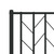  Metal Bed Frame without Mattress with Footboard Black 76"x79.9 A949-374461