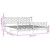  Metal Bed Frame without Mattress with Footboard Black 76"x79.9 A949-374461