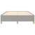  Bed Frame without Mattress Light Gray 53.9"x74.8" Full Fabric A949-347203