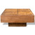  Coffee Table Brown Square Solid Mango Wood A949-241132