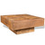  Coffee Table Brown Square Solid Mango Wood A949-241132