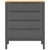  Chest of Drawers FLORO Gray Solid Wood Pine A949-374010