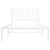  Metal Bed Frame without Mattress with Headboard White 39.4"x78.7 A949-374481