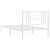  Metal Bed Frame without Mattress with Headboard White 39.4"x78.7 A949-376368