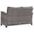  6 Piece Patio Sofa Set with Cushions Poly Rattan Dark Gray A949-46150