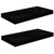  Floating Wall Shelves 2 pcs High Gloss Black 19.7"x9.1"x1.5" MDF A949-323767