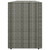  Garden Storage Cabinet Gray 78"x21.9"x31.5" Poly Rattan A949-319871