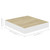  Floating Wall Shelves 2 pcs Oak and White 9.1"x9.3"x1.5" MDF A949-326568