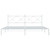  Metal Bed Frame without Mattress with Headboard White 76"x79.9 A949-376557