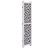  4-Panel Room Divider Gray 55.1"x65" Solid Wood A949-284192