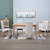  Dining Chairs 4 pcs Cream Fabric A949-249272