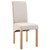  Dining Chairs 4 pcs Cream Fabric A949-249272