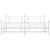  Metal Bed Frame without Mattress with Footboard White 76"x79.9 A949-374412