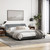  Bed Frame "Dover" Light Gray 59.8"x79.9" Fabric A949-373288