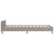  Bed Frame without Mattress Light Gray Twin XL Fabric A949-347450