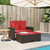  Patio Sofa with Cushions 2-Seater Brown Poly Rattan A949-365139