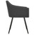  Dining Chairs 4 pcs Dark Gray Fabric A949-3065672