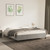  Bed Frame without Mattress Light Gray 76"x79.9" King Velvet A949-347360