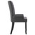  Dining Chairs with Armrests 2 pcs Dark Gray Fabric A949-276908