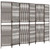  Room Divider 6 Panels Brown Poly Rattan A949-365401