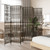  Room Divider 6 Panels Brown Poly Rattan A949-365401