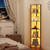 6 Tier Corner Shelf with LED Light, 68" Tall Corner Bookshelf with Storage Shelves for Collectibles E415-ZLSZJSNJTMK60HWF0001V9