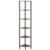 6 Tier Corner Shelf with LED Light, 68" Tall Corner Bookshelf with Storage Shelves for Collectibles E415-ZLSZJSNJTMK60HWF0001V9