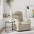  Massage Recliner Chair Cream Faux Leather A949-3206241